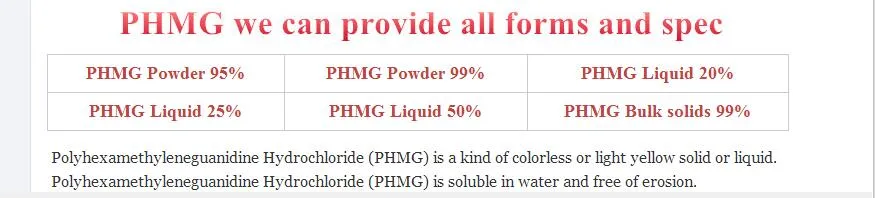 CAS 57028-96-3 25% 50% 99% Polyhexamethylene Guanidine Phmg